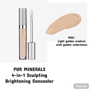 PUR MINERALS 4-in-1 Sculpting Brightening Concealer-MG2
